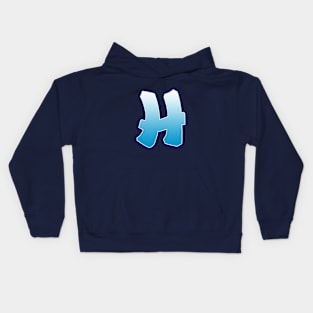 H - Blue Kids Hoodie